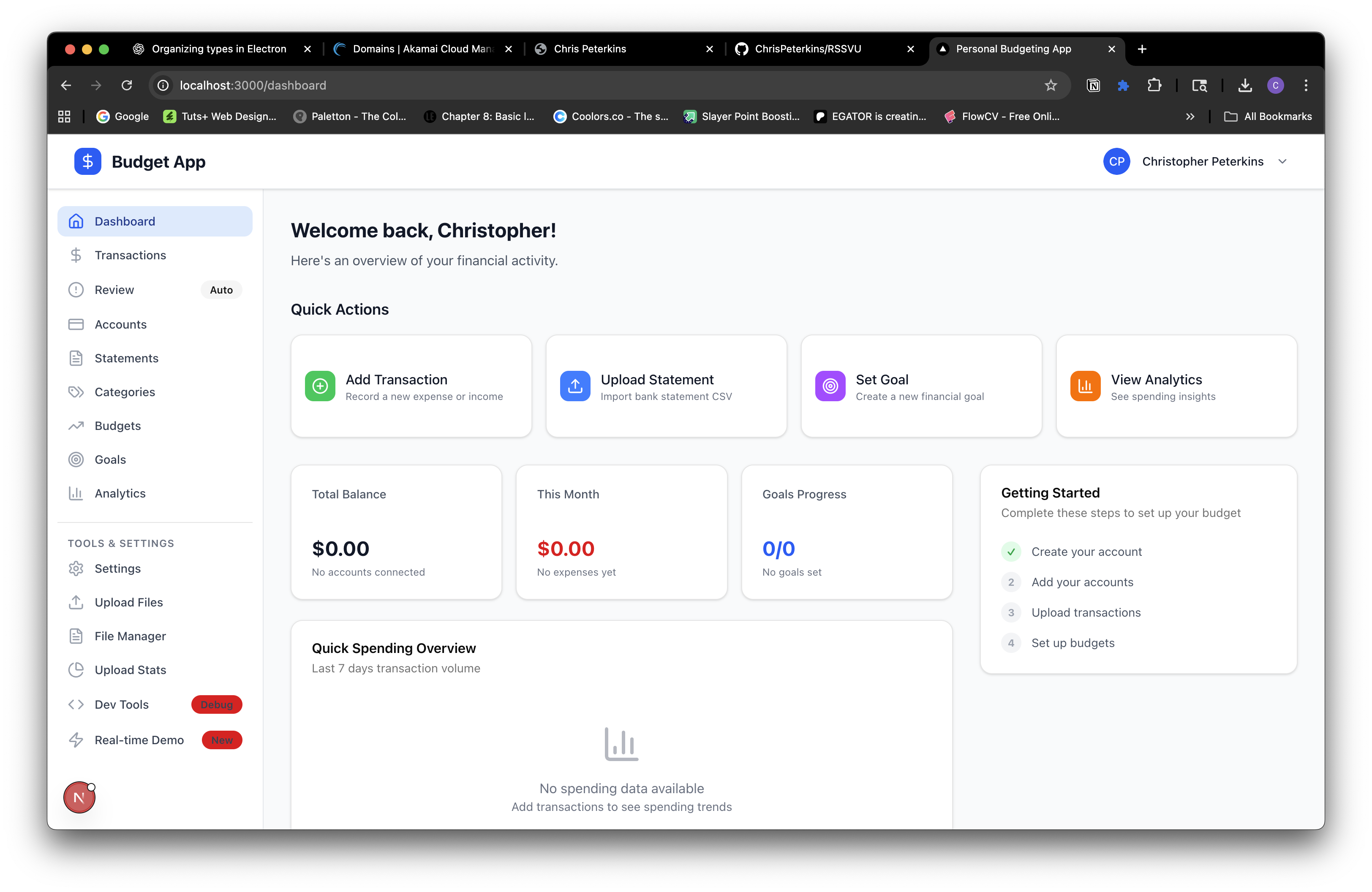 Self-Hosted Budgeting App preview